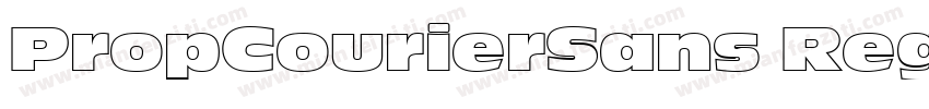 PropCourierSans Regu字体转换
